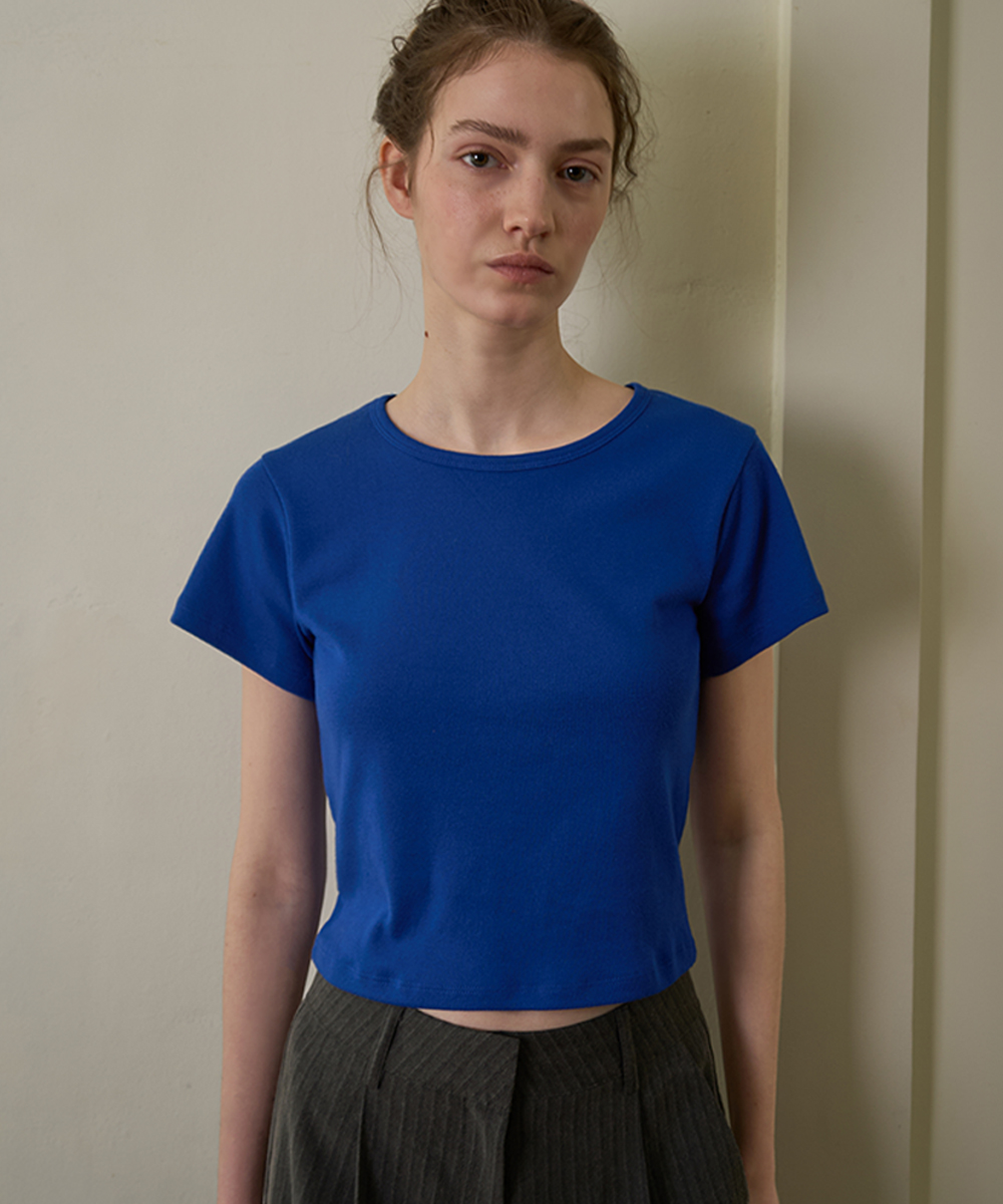 Label basic t-shirt_blue