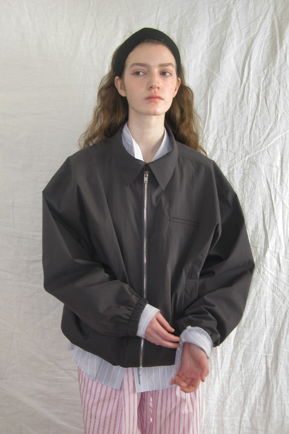 Gery work jacket_charcoal