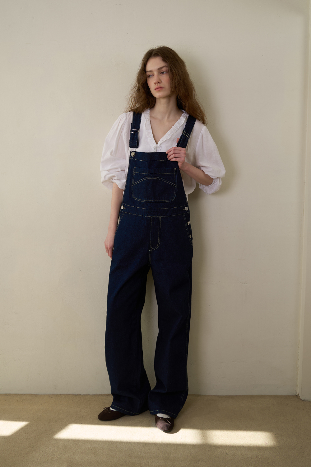 Indigo denim overall