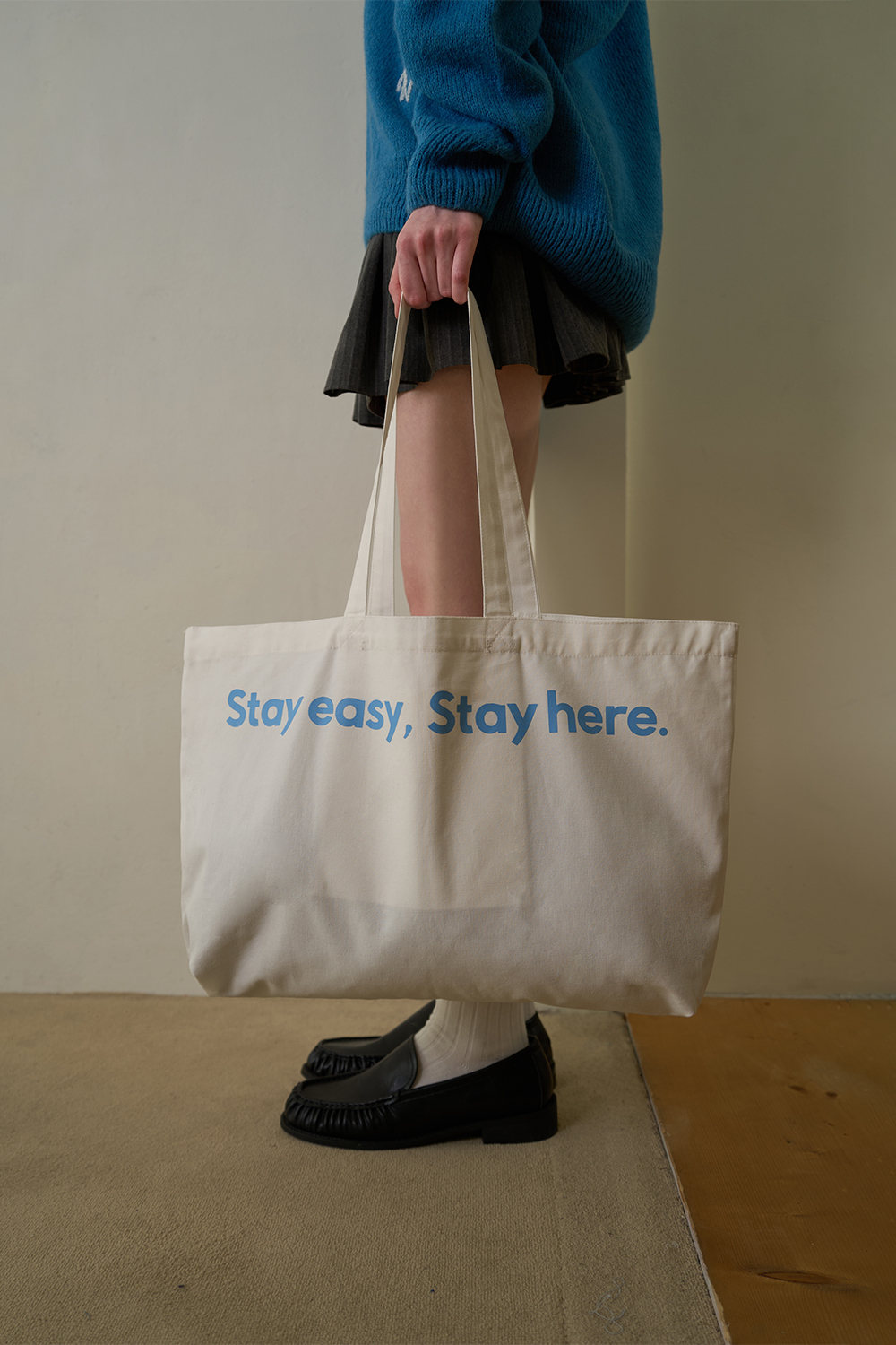 Stay eco bag_ivory