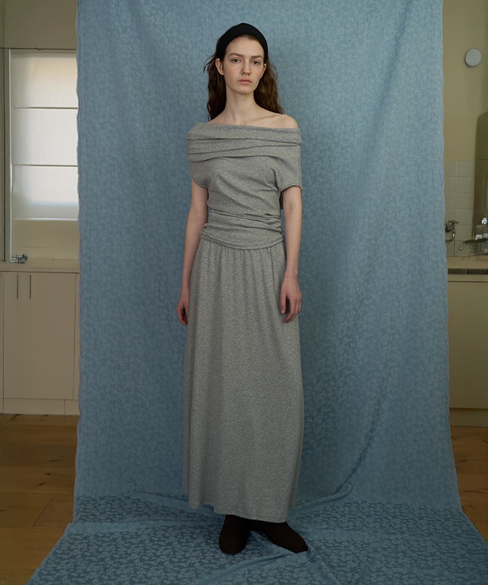 Comfort flare skirt_gray