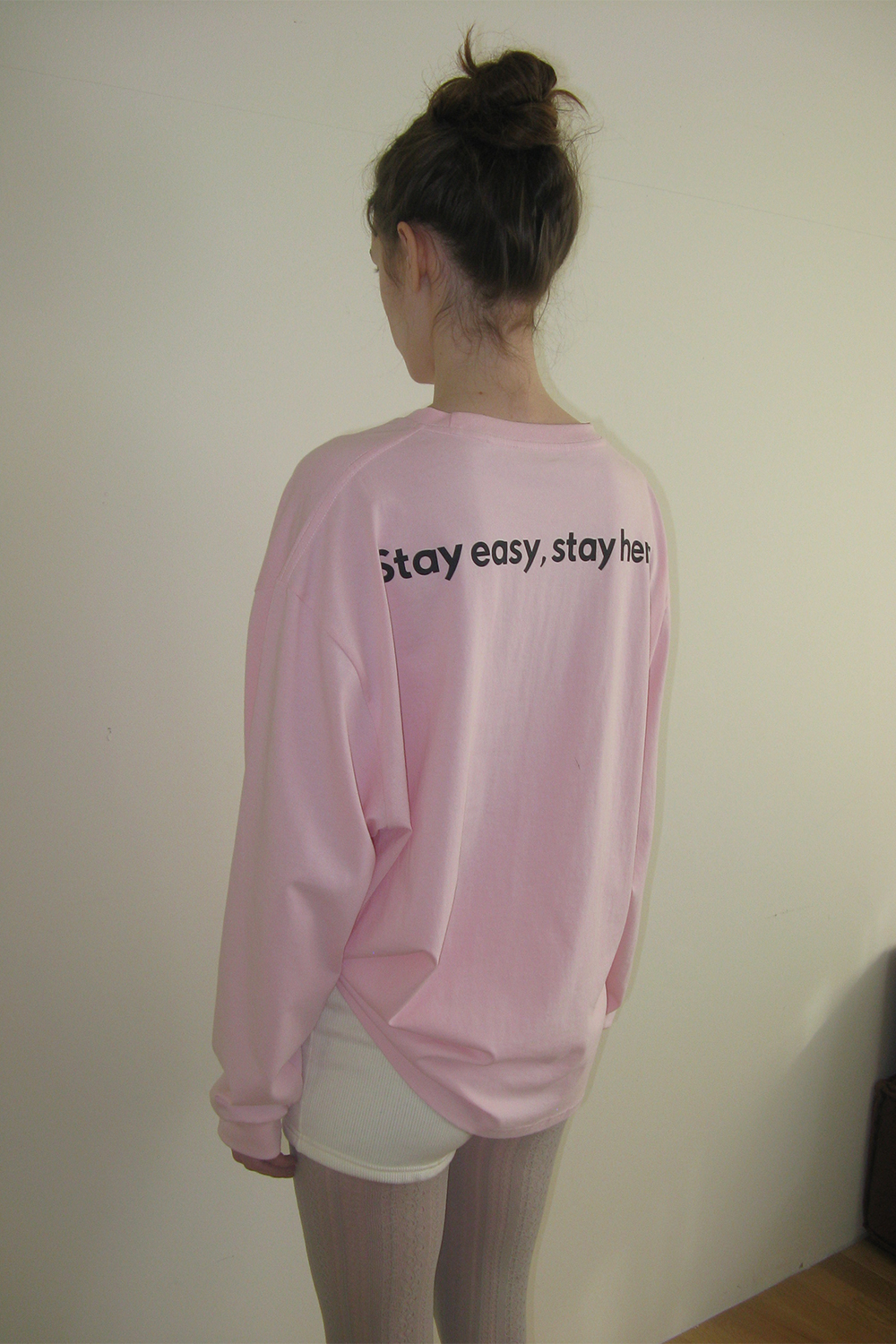 Here sleeve t-shirt_pink