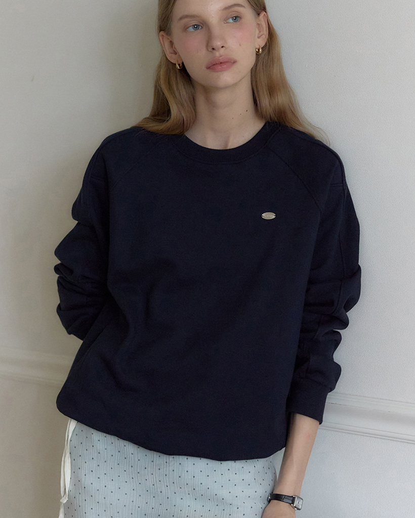 Cutline Raglan Sweatshirt - Navy