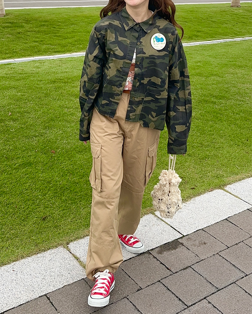 カモフラージュパターンクロップジャケット | ファッション通販サイト NUGU