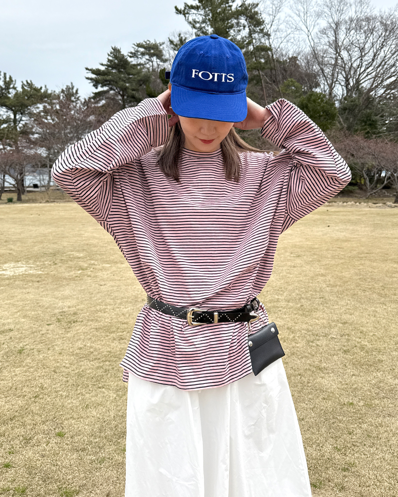 るるページ ルーズフィットボーダーTシャツ | ファッション通販サイト NUGU
