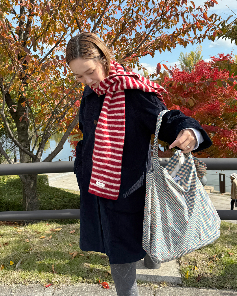 カラーボーダーマフラー | ファッション通販サイト NUGU