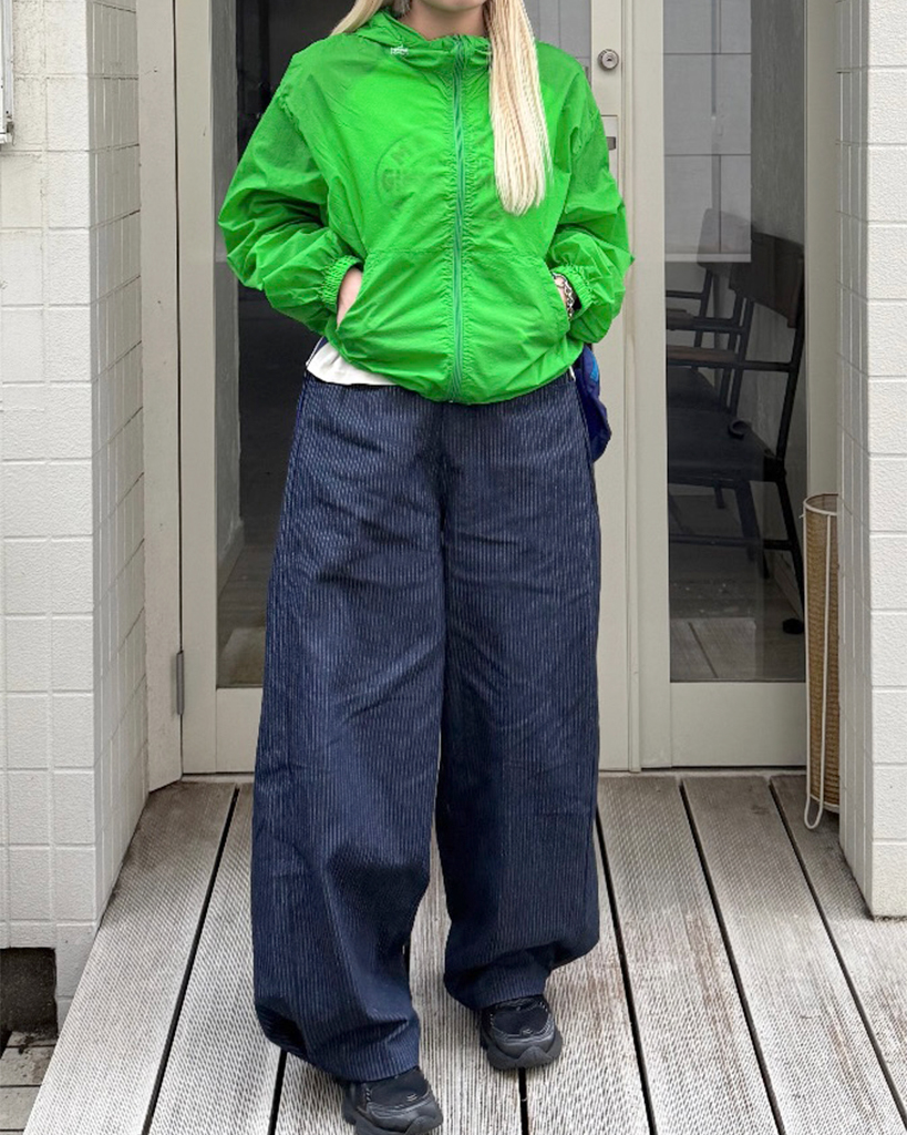 pushpush ストライプ ワイドデニム push push PP STRIPES PANTS ワイドストライプデニム