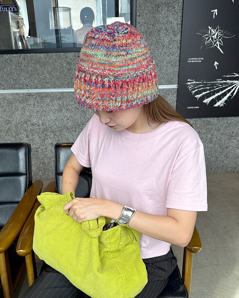レインボーカラーニットバケットハット | ファッション通販サイト NUGU