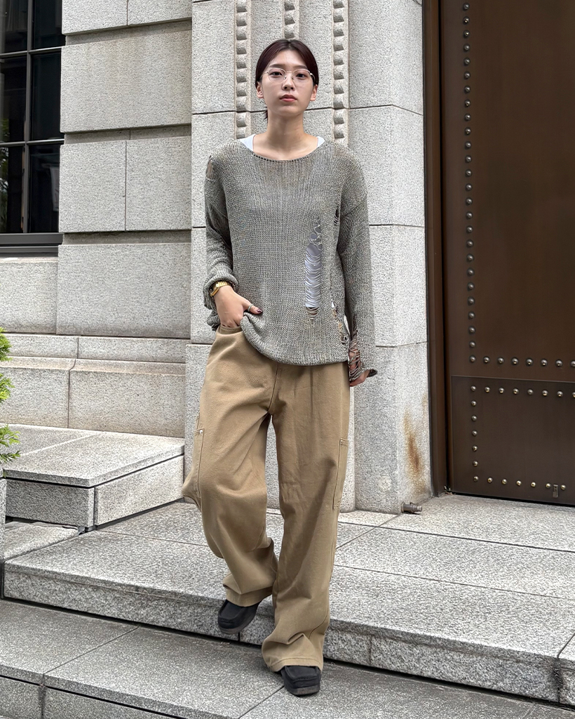 ヴィンテージサマーロングニット | ファッション通販サイト NUGU