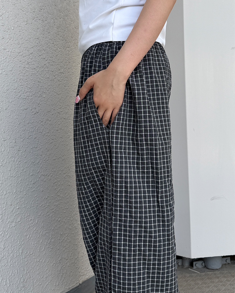 チェックパターンジョガーパンツ | ファッション通販サイト NUGU