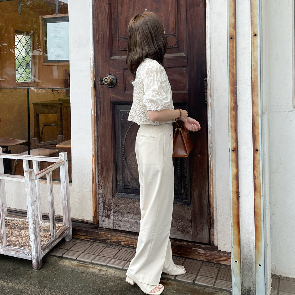 vintage アンティーククロシェビスチェ vintage 袖 クロシェ ビスチェ トップス - メルカリ