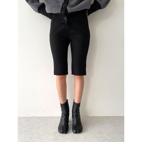バイカーニットパンツ　ブラックS ko`s select ニットジョガーパンツ | WOMEN,bottoms | ospitalita