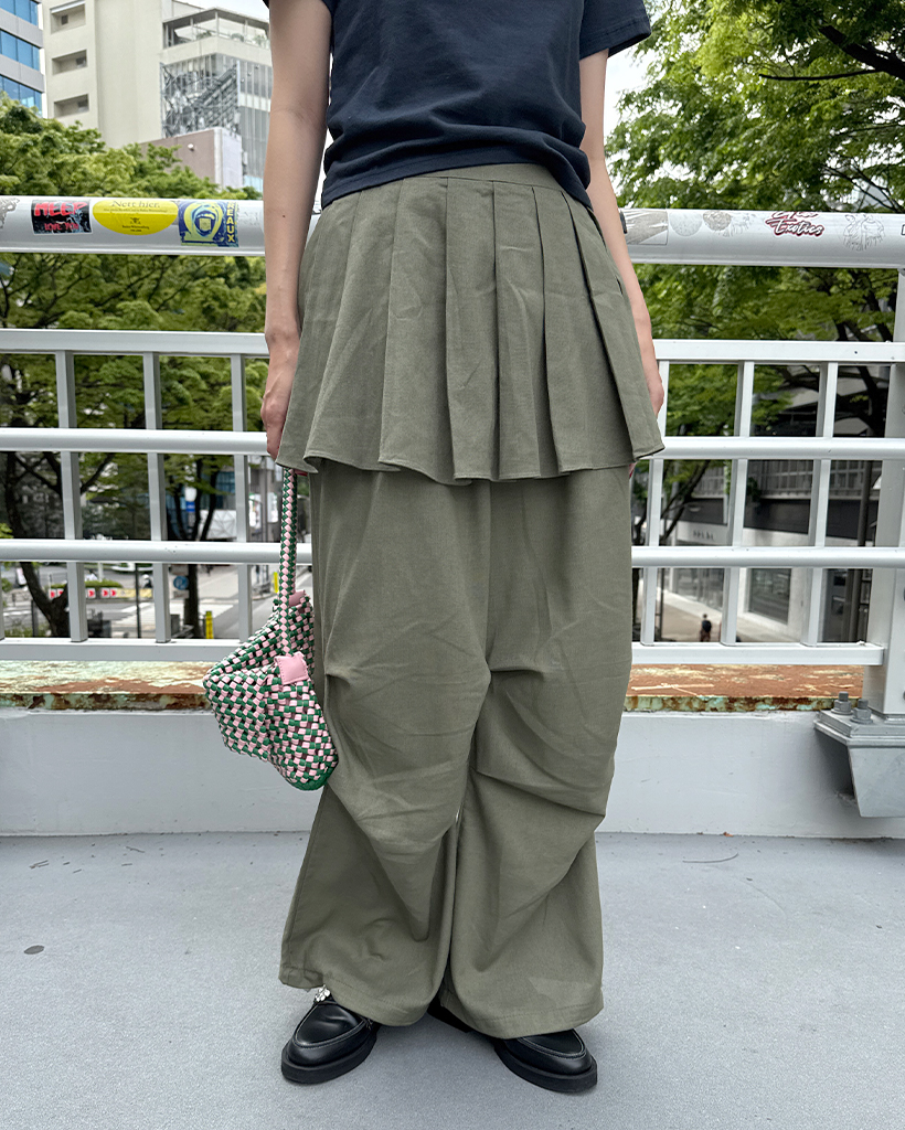 プリーツスカートワイドスラックス | ファッション通販サイト NUGU