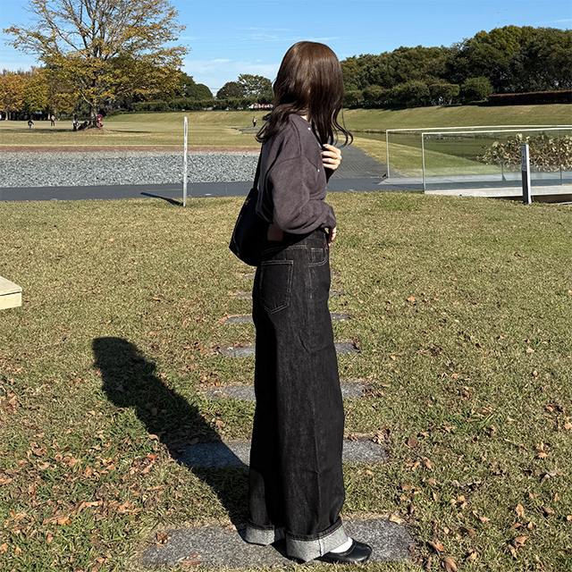 美落ちキューンcunew28日本製細身デニムチェーンステッチジッパーフライ Betty Smith カスタムジーンズ デニム 倉敷 児島 日本製