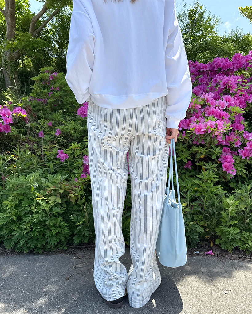 crista seya ストライプ柄 ユニセックスパンツ crista seya ストライプ柄 ユニセックスパンツ