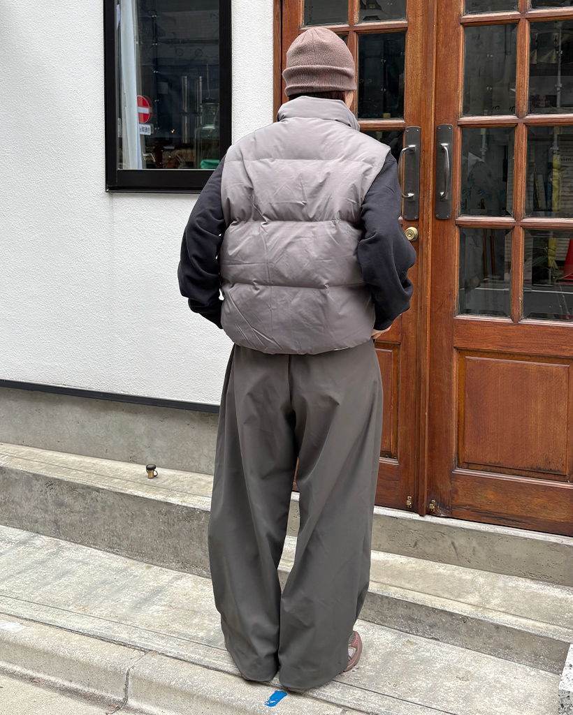 ユニセックス)ビッグポケットオーバーサイズキルティングベスト