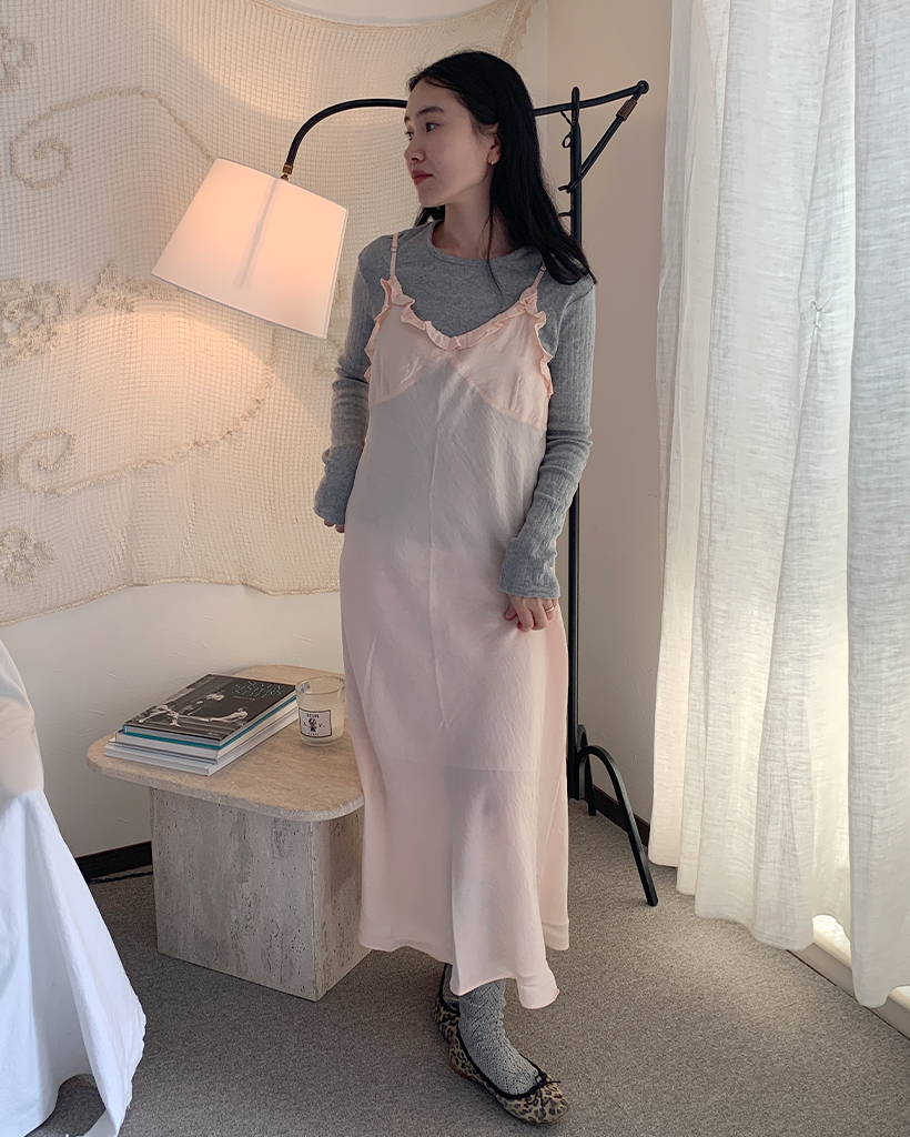 フライングスリーブ フレアミドル丈ワンピース シンプル 4071208 DRESS+ 総レースワンピース ドレス フレアワンピース ロング丈