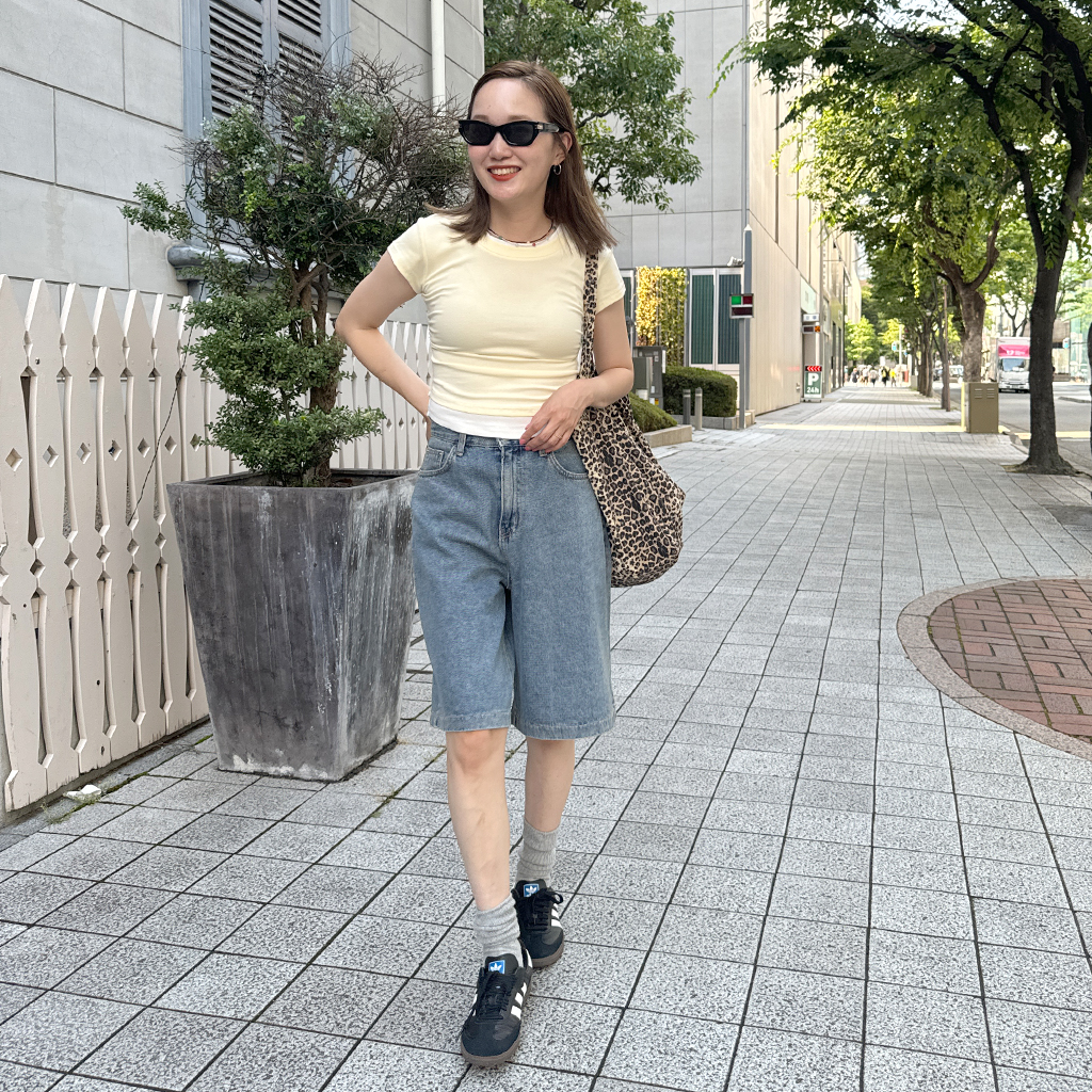 【HUECLOSET】★送料・関税込★バミューダデニムパンツ バミューダデニムパンツ | ファッション通販サイト NUGU
