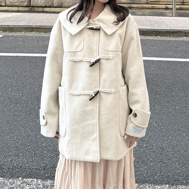 ビッグカラーダッフルハーフコート | ファッション通販サイト NUGU