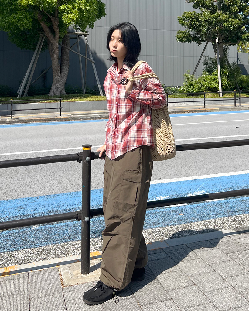 ルーズフィットチェックシャツ | ファッション通販サイト NUGU