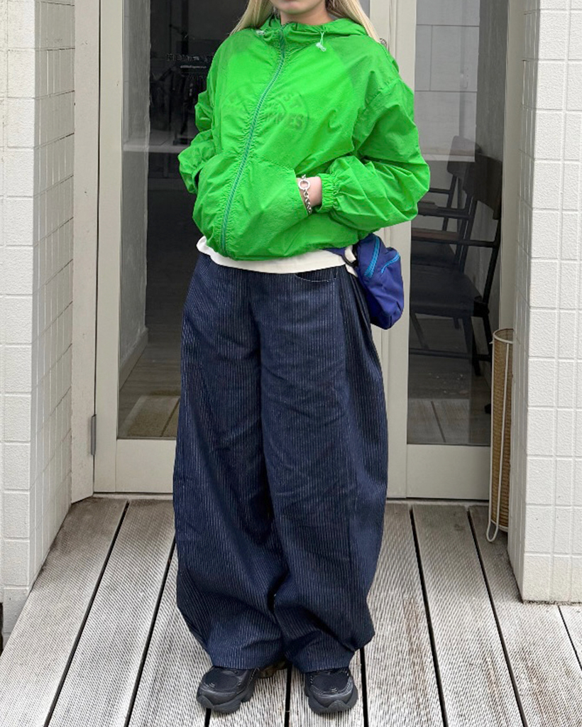 な*し様 pushpush ストライプ ワイドデニム Push Pushストライプ ワイドデニムパンツ