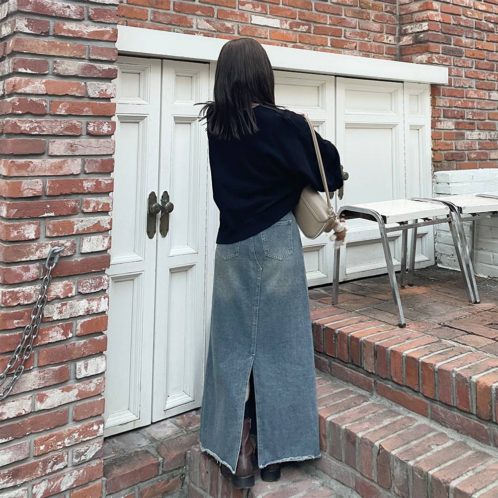 マーメイドデニムロングスカート | ファッション通販サイト NUGU