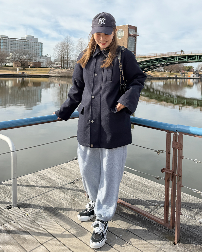 ポケットパッチ付きフリースイージーパンツ | ファッション通販サイト NUGU