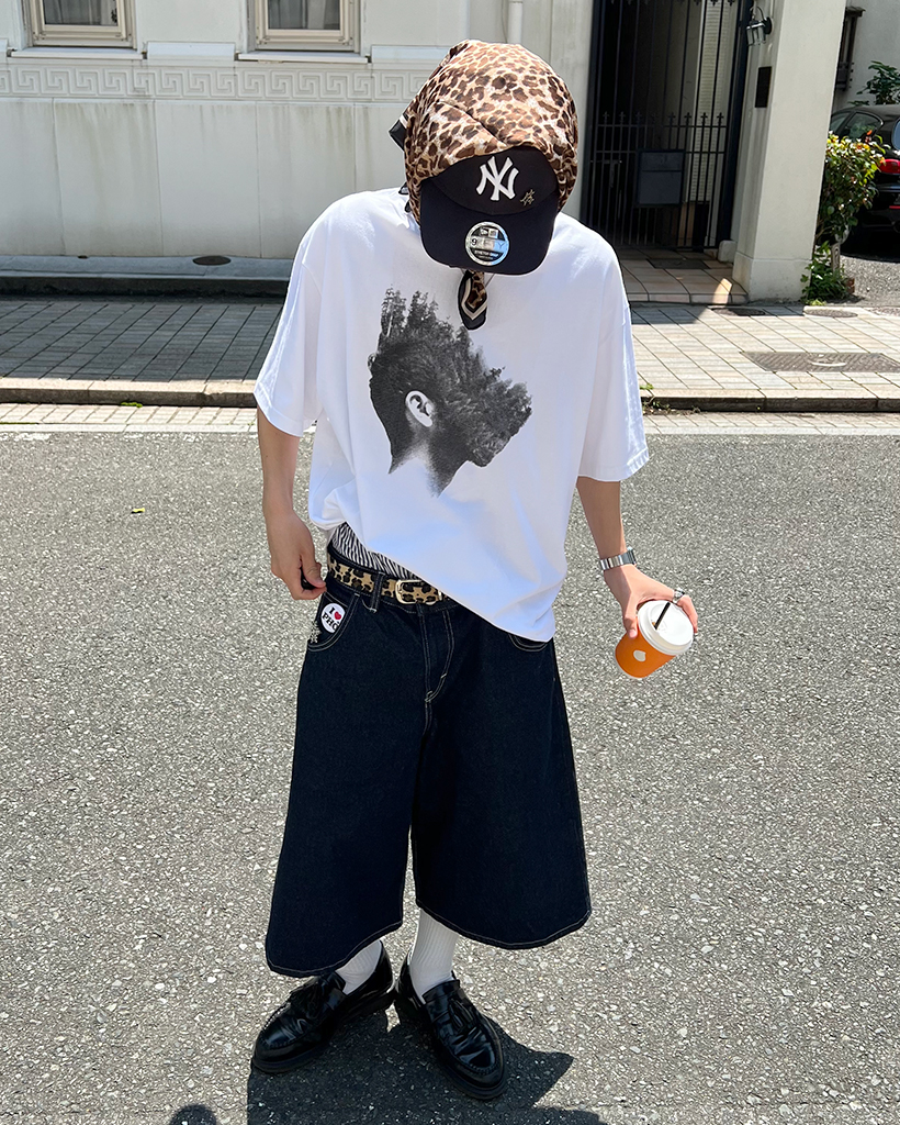 【もち】d.i.a.サイドヒョウ柄ベルトショーパン　ヒョウ柄パールベルト 40%OFF】ツイル超ショートパンツ/ヒョウ柄ダメージ/レオパード/2