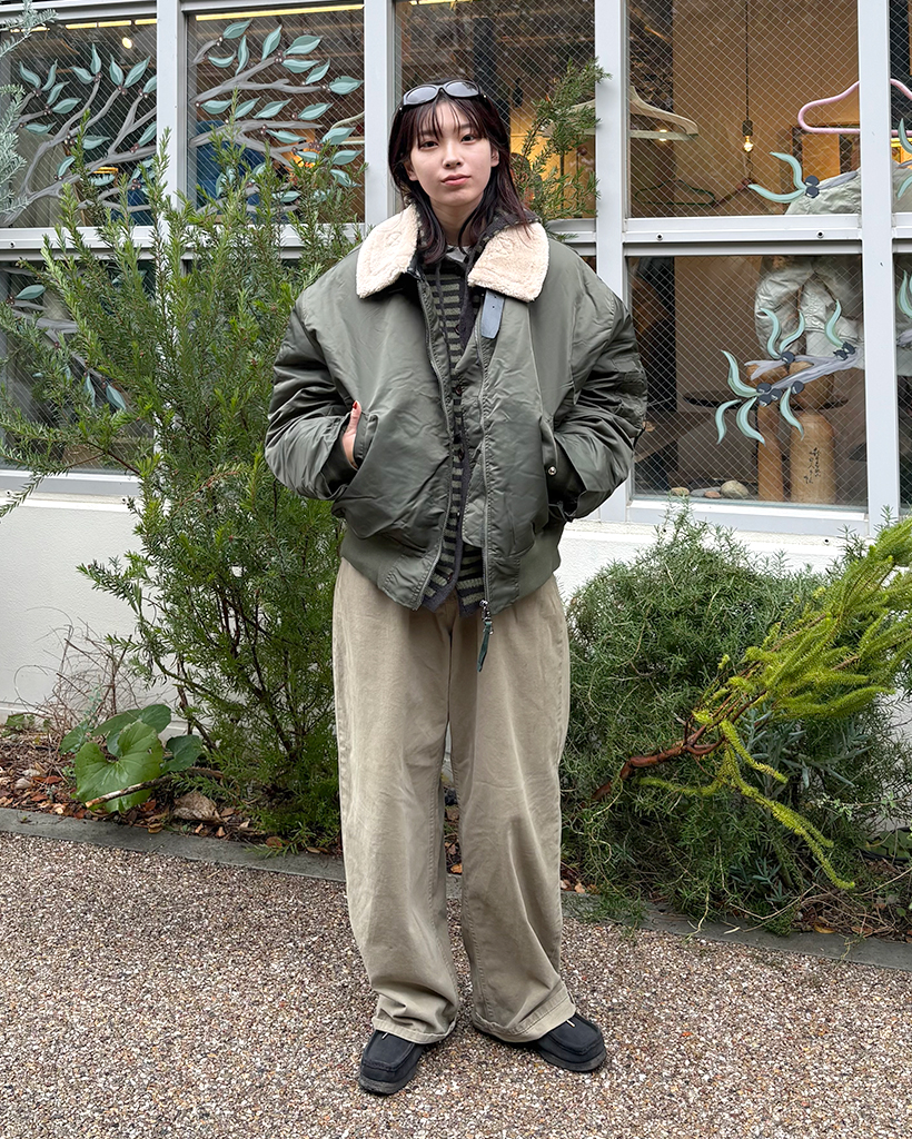 ユニセックス)カラーファーMA-1ジャケット | ファッション通販サイト NUGU