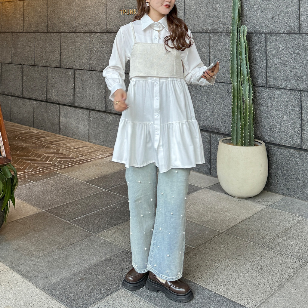 パールデニムパンツ | ファッション通販サイト NUGU