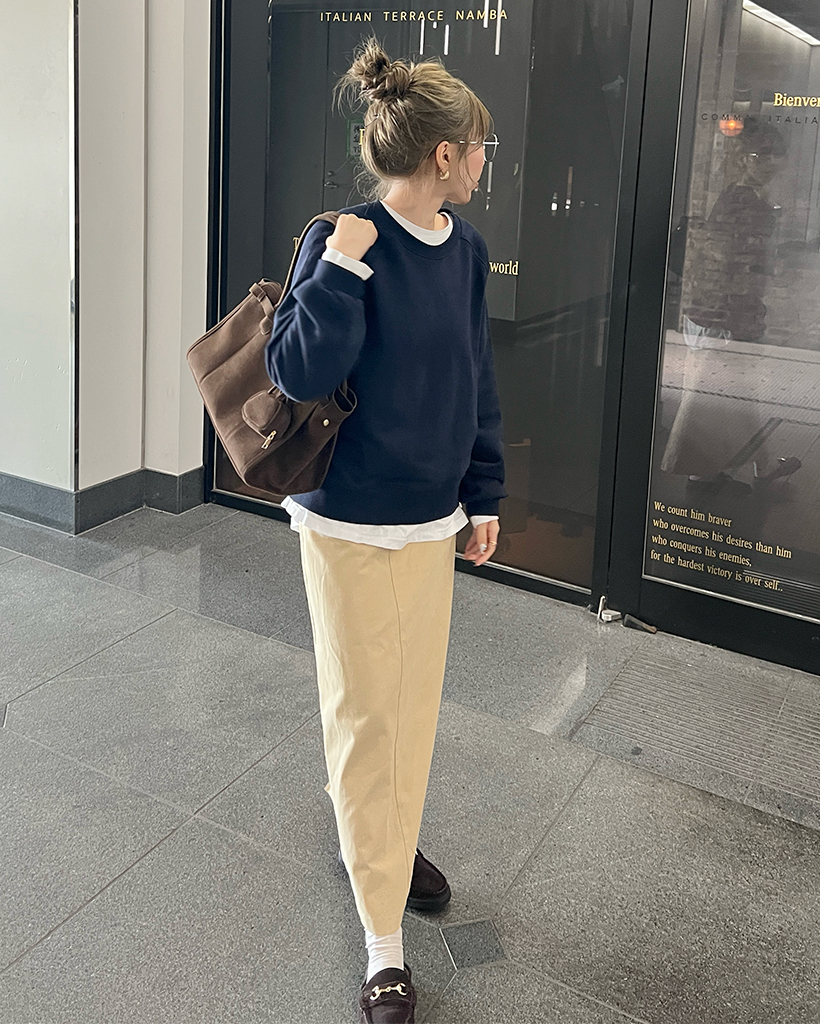 ステッチラグランスリーブスウェットシャツ | ファッション通販サイト NUGU