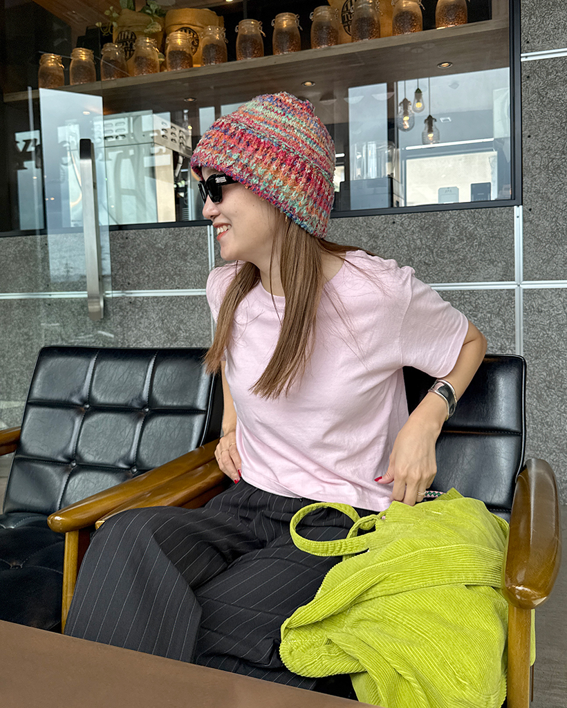 レインボーカラーニットバケットハット | ファッション通販サイト NUGU