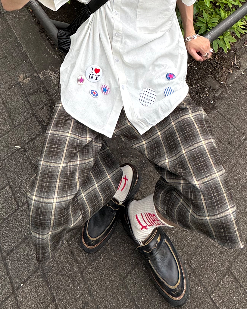 ボーダーディテール缶バッジ | ファッション通販サイト NUGU