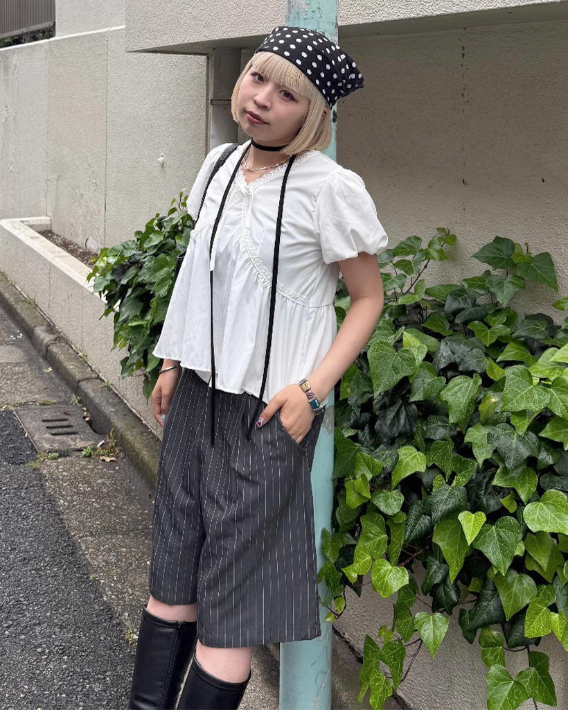 kim9hope リボンフリルレイヤードパンツ kim9hope リボンフリルレイヤードパンツの通販 by pupu,shop｜ラクマ