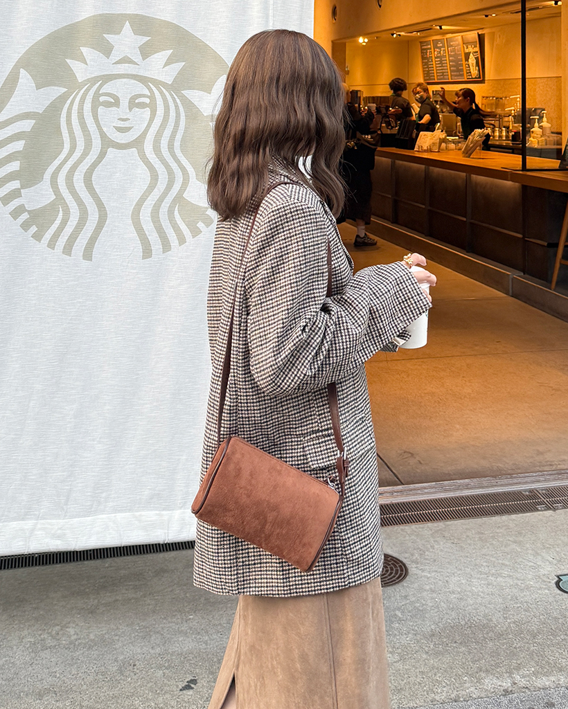 BY ハウンドトゥース＆チェック ルーズジャケット ハウンドトゥース ジャケット