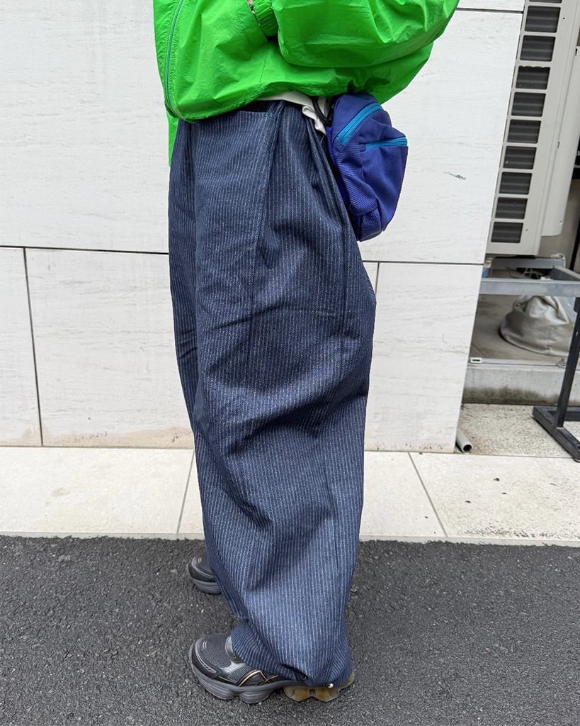 ストライプワイドデニムパンツ | ファッション通販サイト NUGU