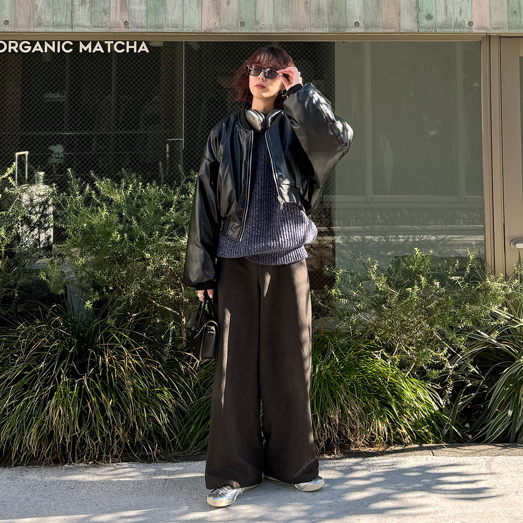 クロップレザー　ma-1 クロップレザーMA-1 | ファッション通販サイト NUGU