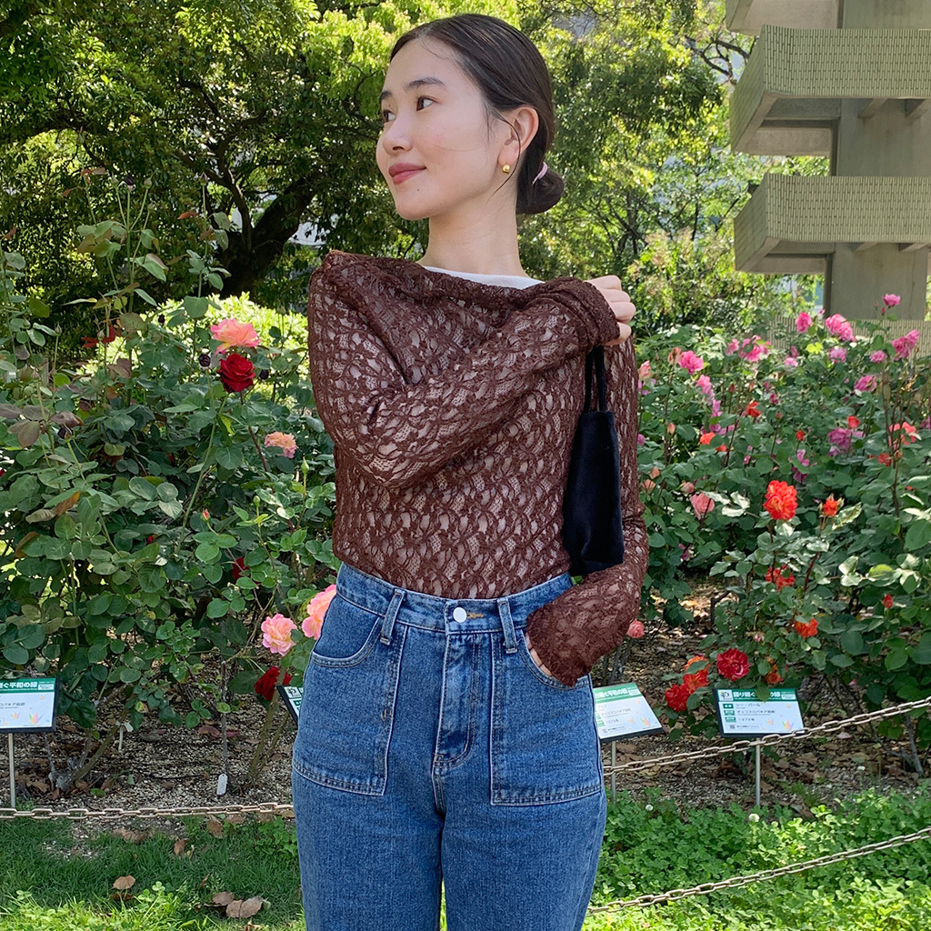 レースドレープトップス | ファッション通販サイト NUGU