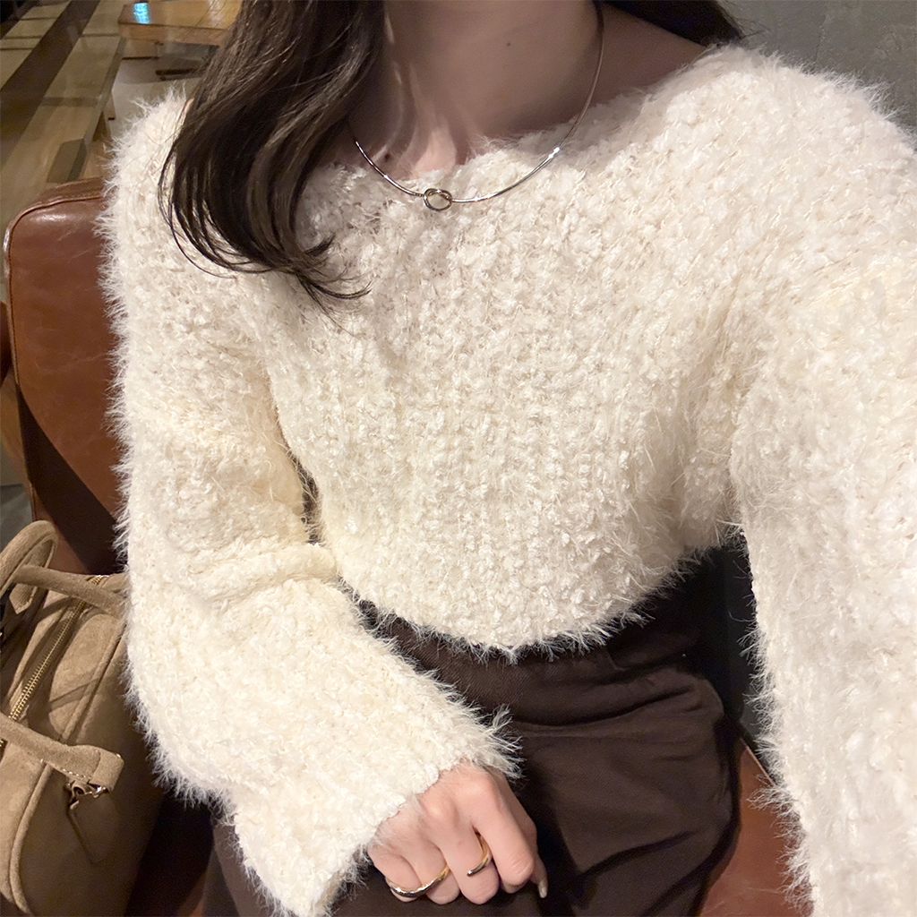 ちぃページ ブークレディテールVネックニット | ファッション通販サイト NUGU