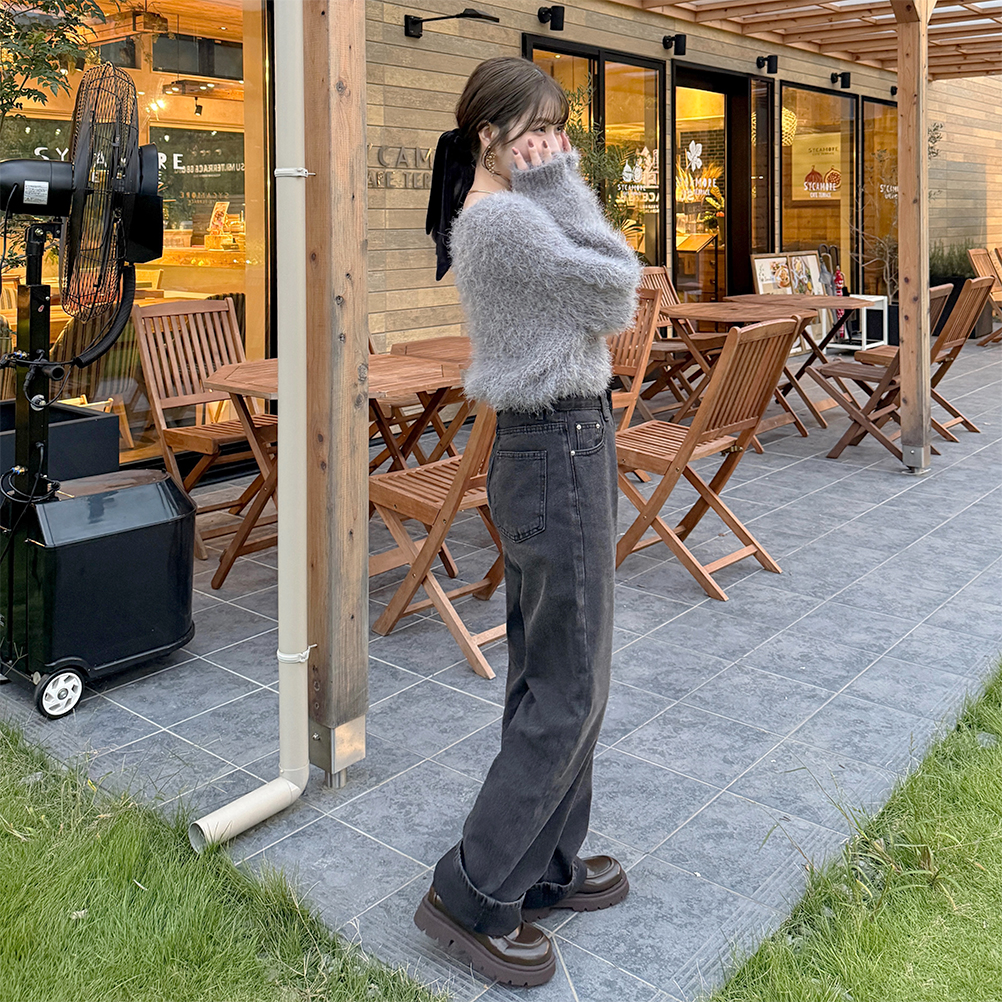 ウォッシュワイドデニムパンツ | ファッション通販サイト NUGU