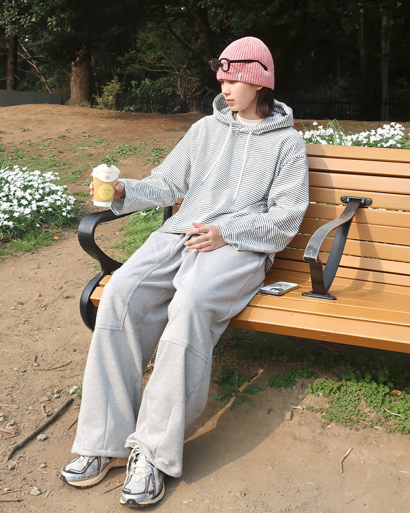 ユニセックス)膝パッチスウェットパンツ | ファッション通販サイト NUGU