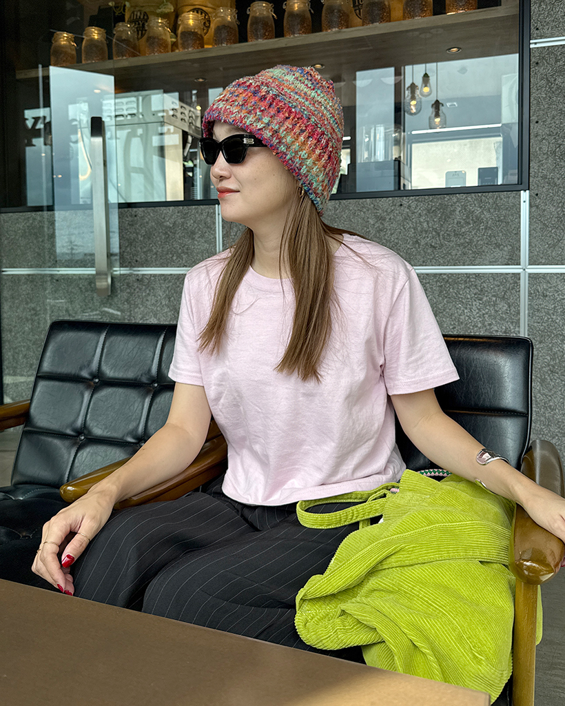 レインボーカラーニットバケットハット | ファッション通販サイト NUGU