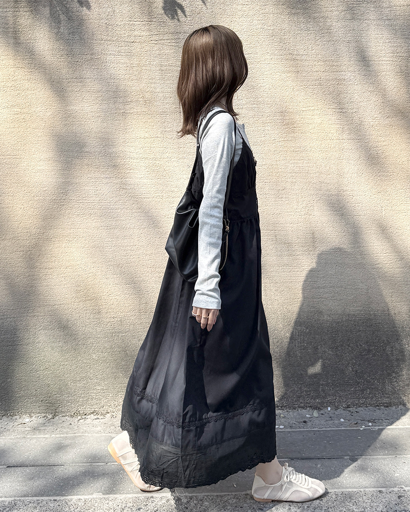 希少サイズ40 Paul Smith 波瑠着用モデル Dreamer ワンピース Vネックボタンスリップロングワンピース | ファッション通販