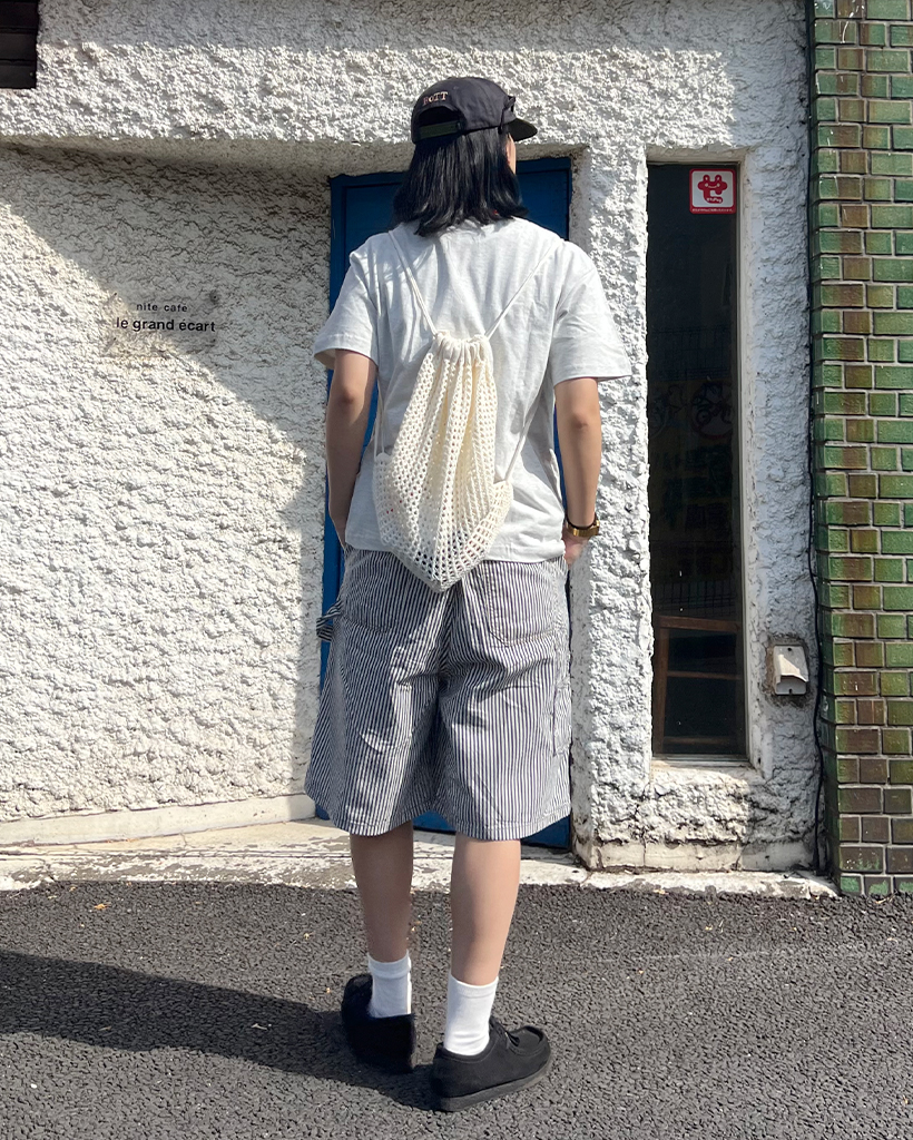 ユニセックス)ストライプハーフパンツ | ファッション通販サイト