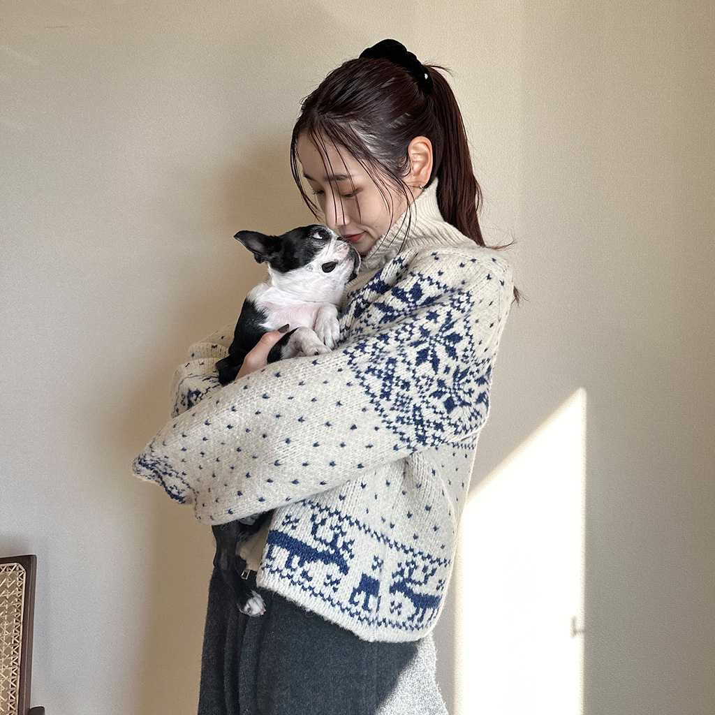 ノルディックパターンニットカーディガン | ファッション通販