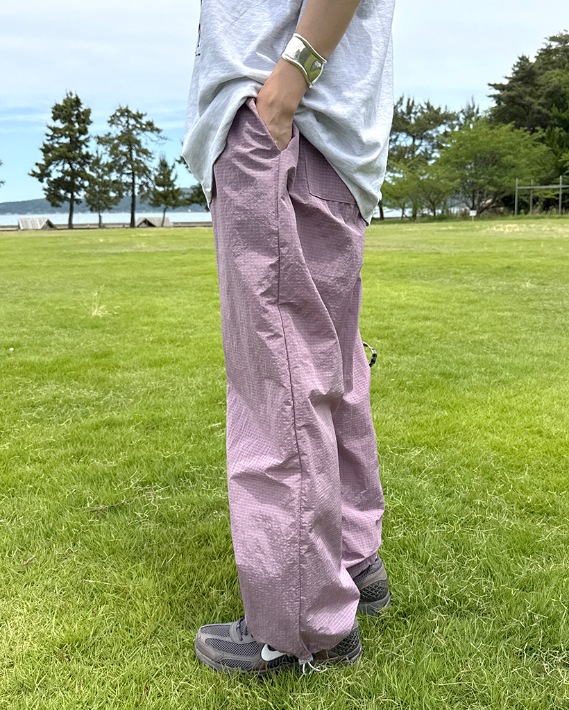 ユニセックス)ナイロンチェックストリングパンツ | ファッション通販