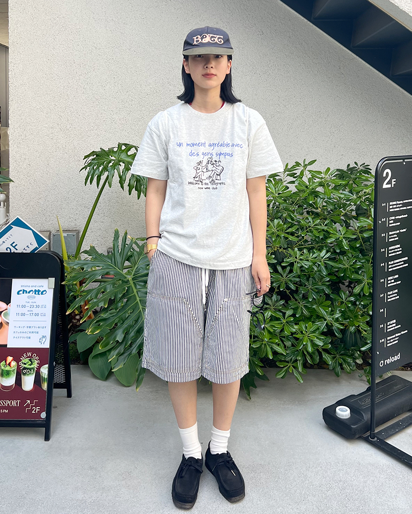 ユニセックス)ストライプハーフパンツ | ファッション通販サイト