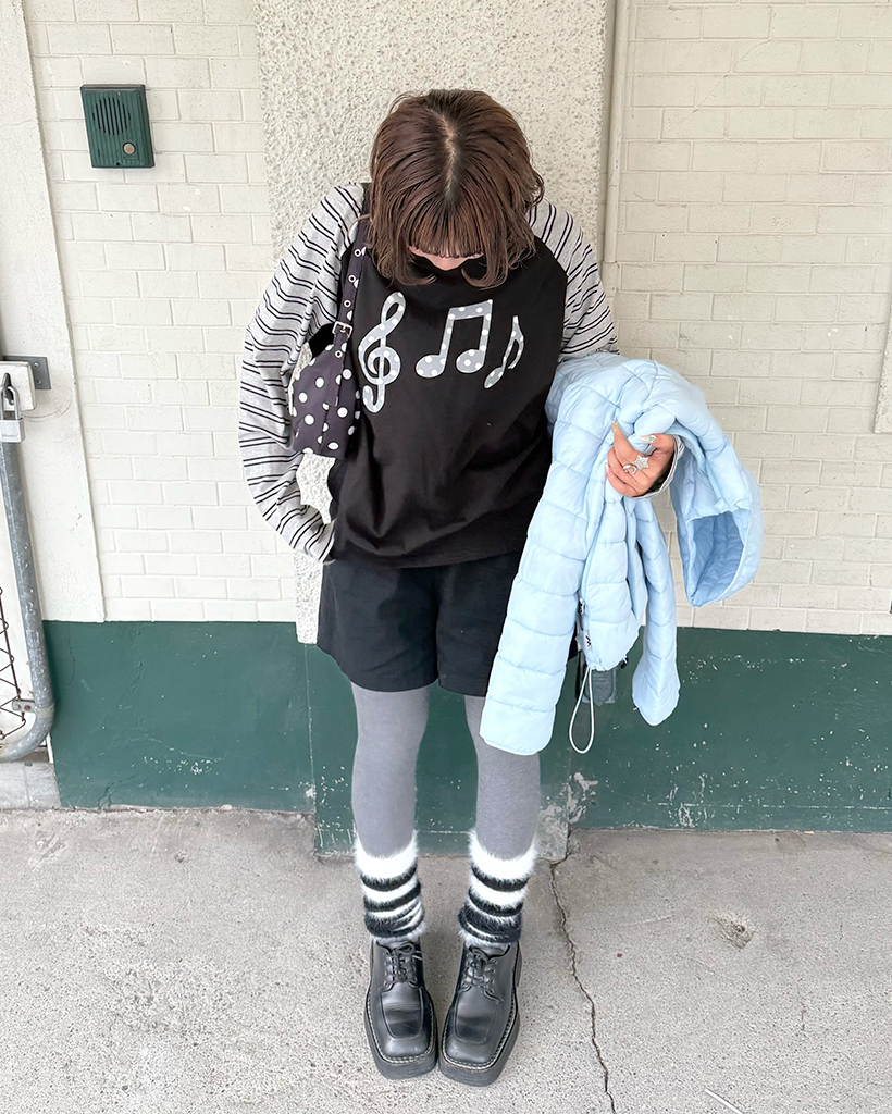 ボーダーレッグウォーマー | ファッション通販サイト NUGU