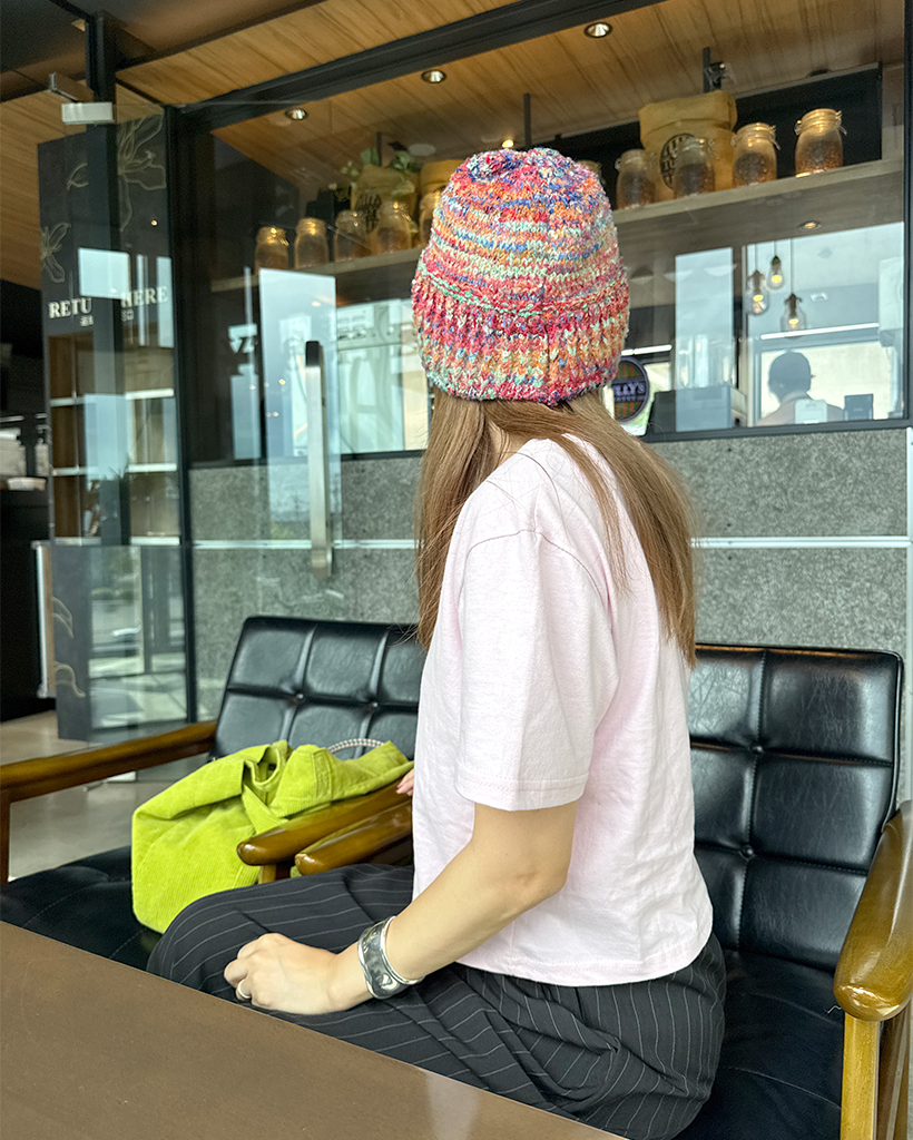 レインボーカラーニットバケットハット | ファッション通販サイト NUGU