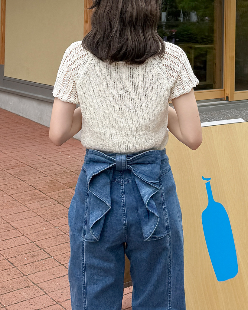 バックリボンフリルデニムパンツ | ファッション通販サイト NUGU